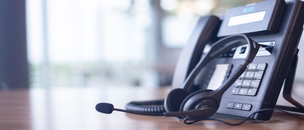 VOIP headset for customer service support
