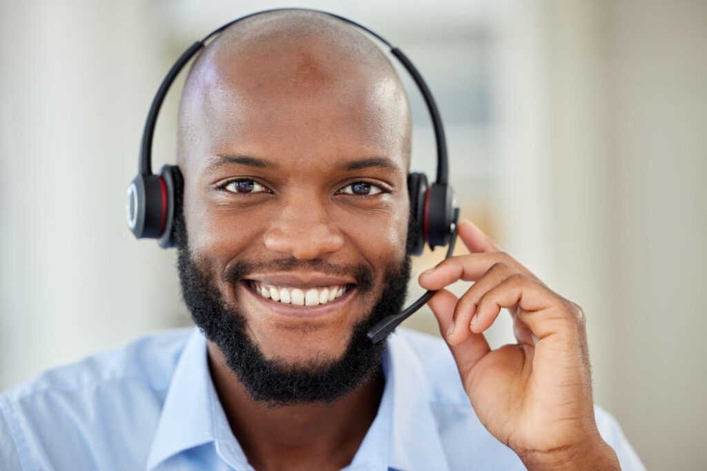 call center agent and customer service support worker for advice